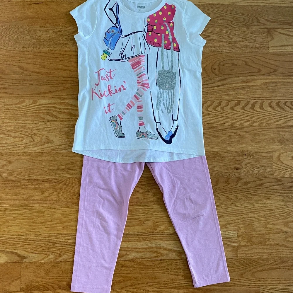 Gymboree NWOT Graphic Tee + Capris (10-12)